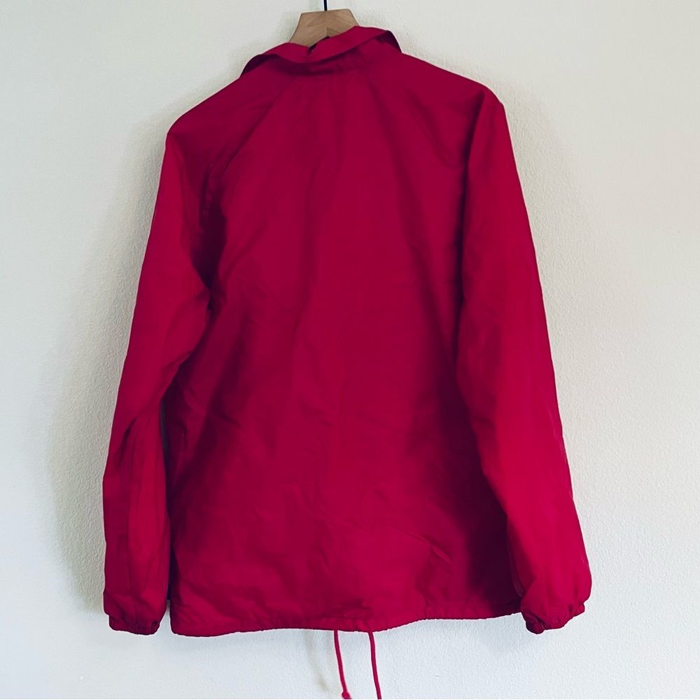 Vans Men's Maroon Button Front Windbreaker Jacket Size Large - Picture 2 of 6